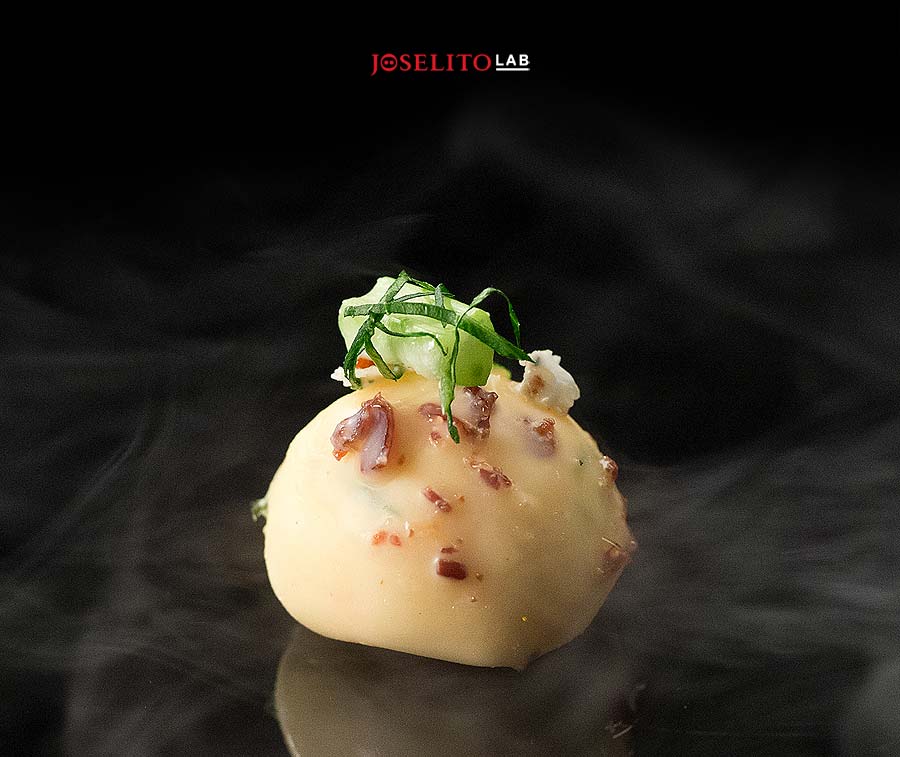 Explosivo de melón con jamón Joselito