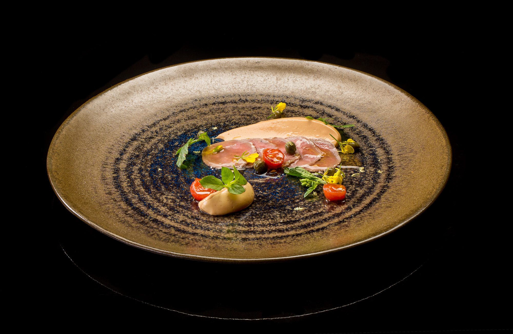 Vitel toné de cerdo Joselito con bergamota