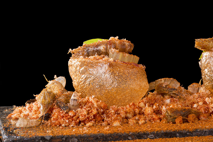Crujiente de Camarones Con Lomo Joselito