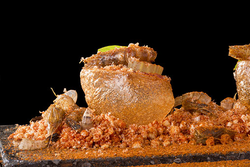 Crujiente de Camarones Con Lomo Joselito