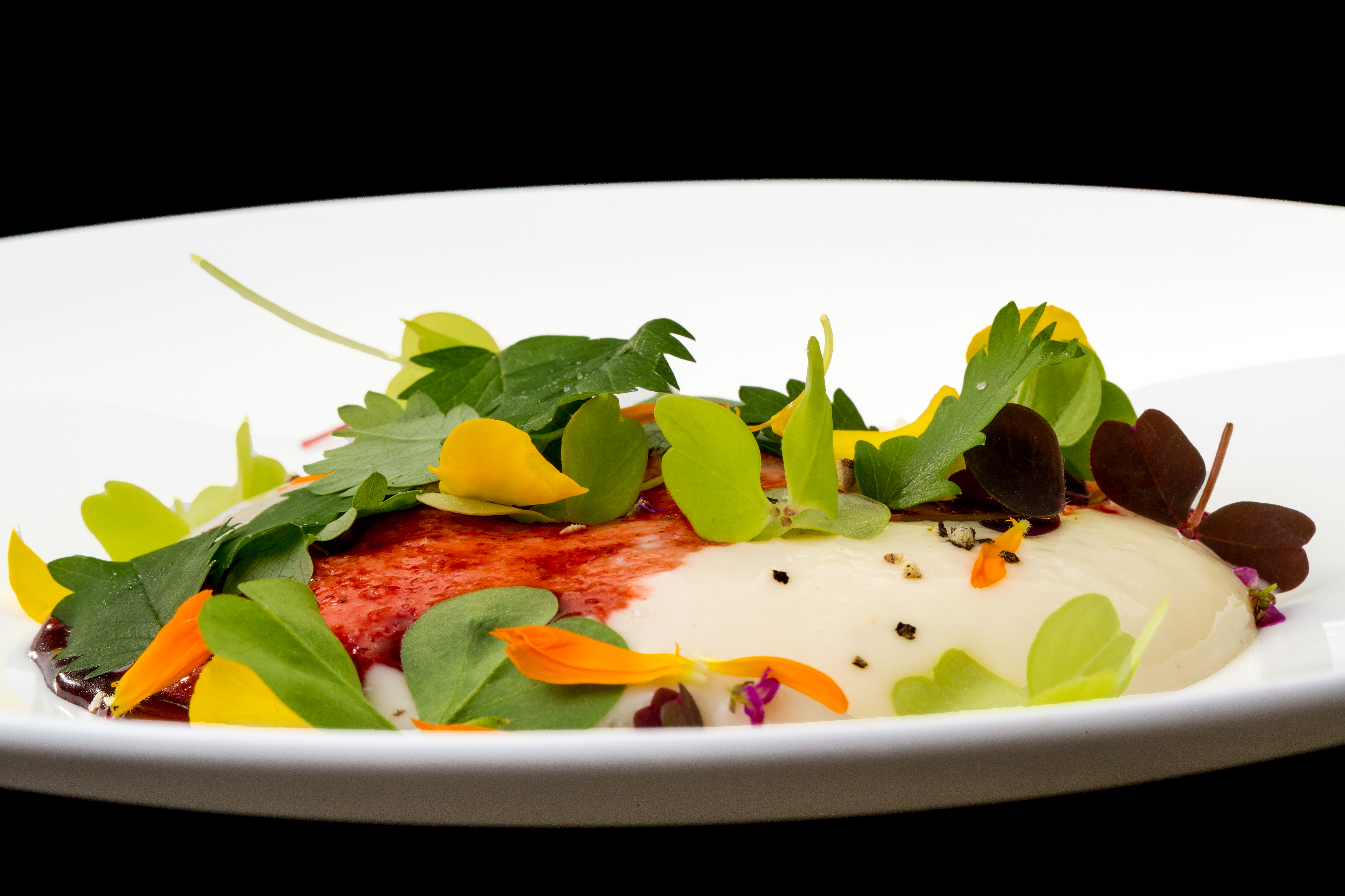 Mousse de queso vieux comté con caramelo de chorizo
