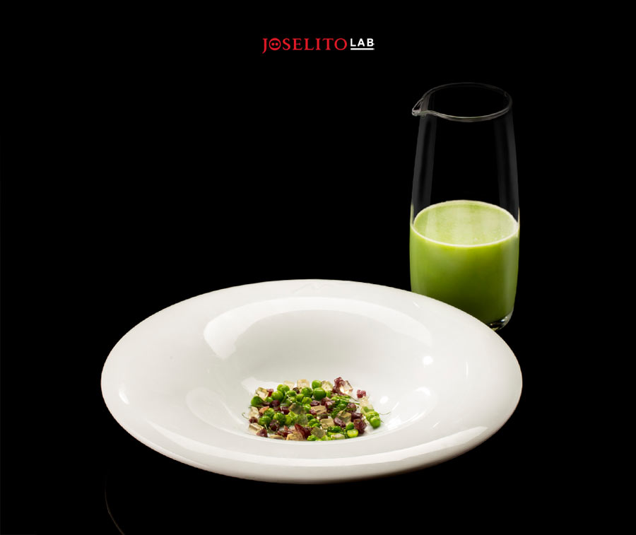 SOPA DE GUISANTES CON JAMÓN JOSELITO