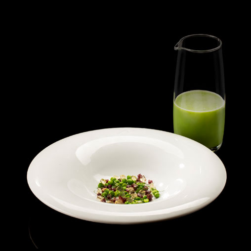 SOPA DE GUISANTES CON JAMÓN JOSELITO